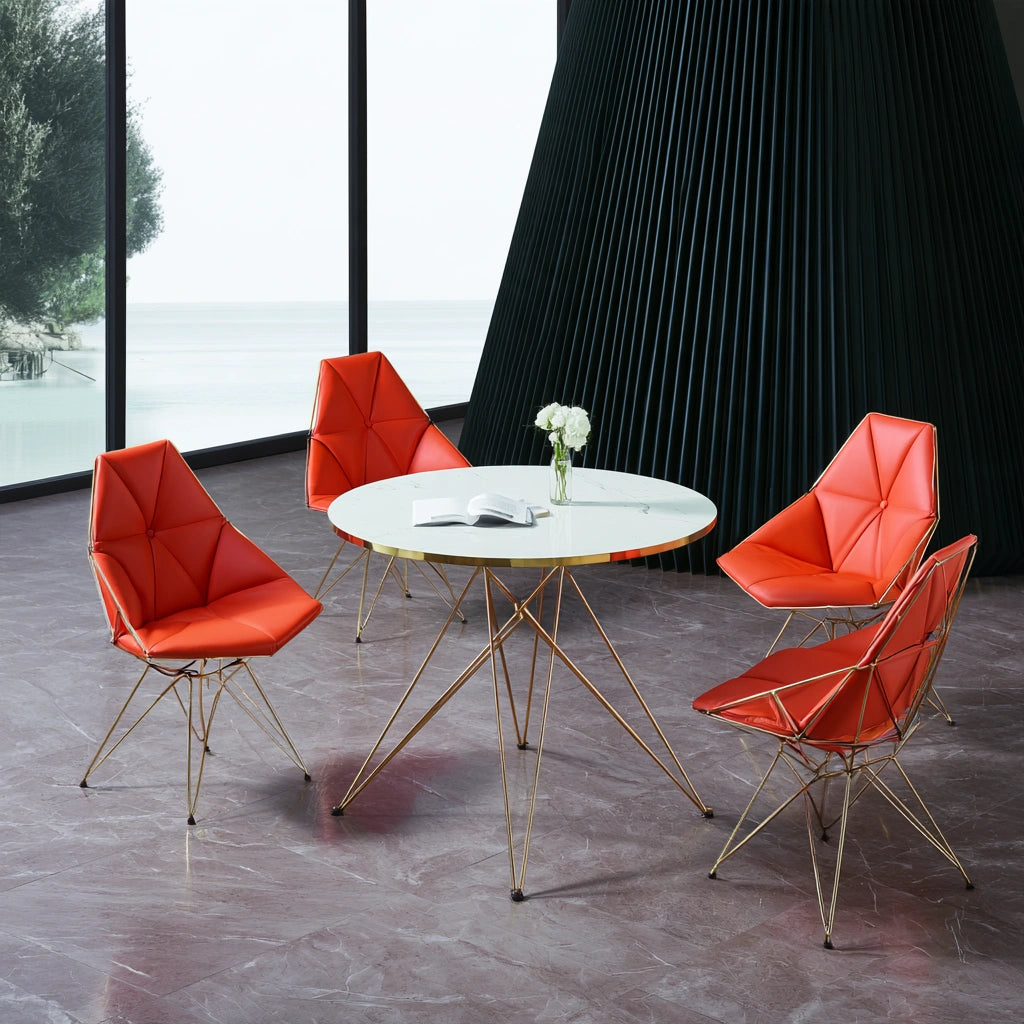Eetkamerset met tafel en stoelen, kleur grijs