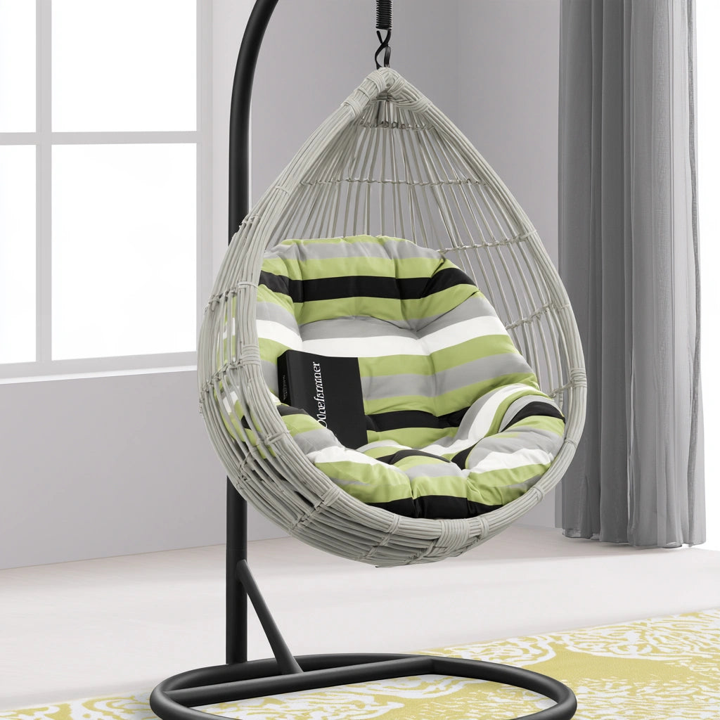 Hangstoel voor buiten, kleur lichtgrijs